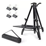 Adjustable Aluminium Art Easel Stand, 51–155cm Folding Tripod with Carry Bag – Painting & Display