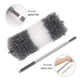 Extendable Microfibre Duster with Retractable Pole and Removable Head – Lightweight Brush for High Places