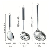 9-Piece Stainless Steel Kitchen Utensil Set with Ergonomic Handles and Hanging Holes – Cooking Tools