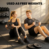 SPORTNOW Weight Plates Set, 4 x 5kg Metal Discs with 1"/2.5cm Hole – Dumbbell & Barbell Plates for Home Gym