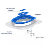 Reusable Cat Toilet Training Kit – Litter Mat and Trainer Tray, Fits Standard Toilets