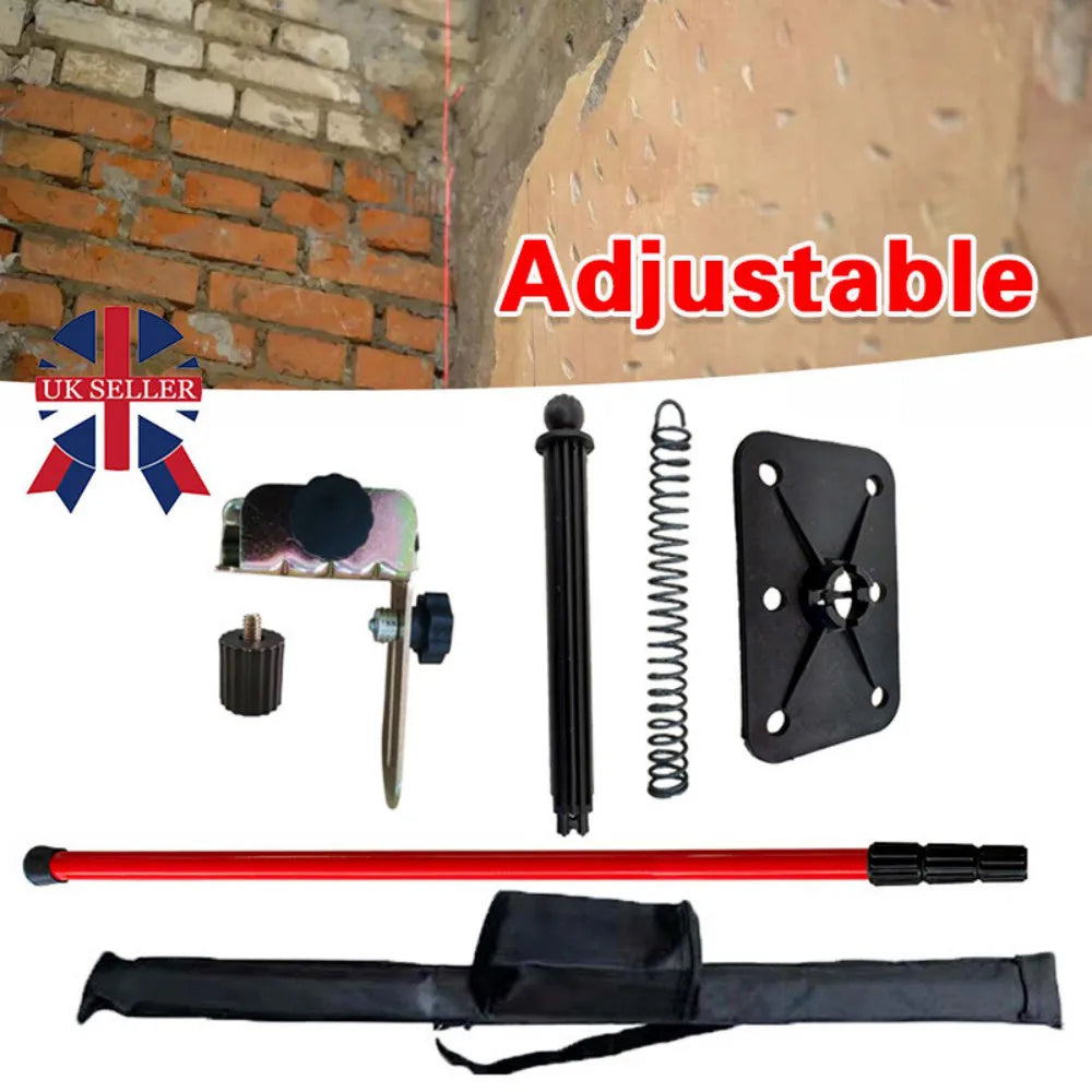 2.8m Telescopic Laser Level Pole with Mounting Bracket and Storage Bag – Support for Rotary Lasers