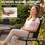 Outsunny Set of 6 Outdoor Seat Cushions with Machine Washable Cover
