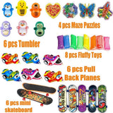 Party Bag Fillers Set, 206 Assorted Toys for Kids – Birthday Party Favours, Classroom Prizes & Gifts