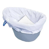 Pack of 160 Commode Liners with Absorbent Pads – Odourless Disposable Toilet Bags, Universal Fit, 53 x 40cm
