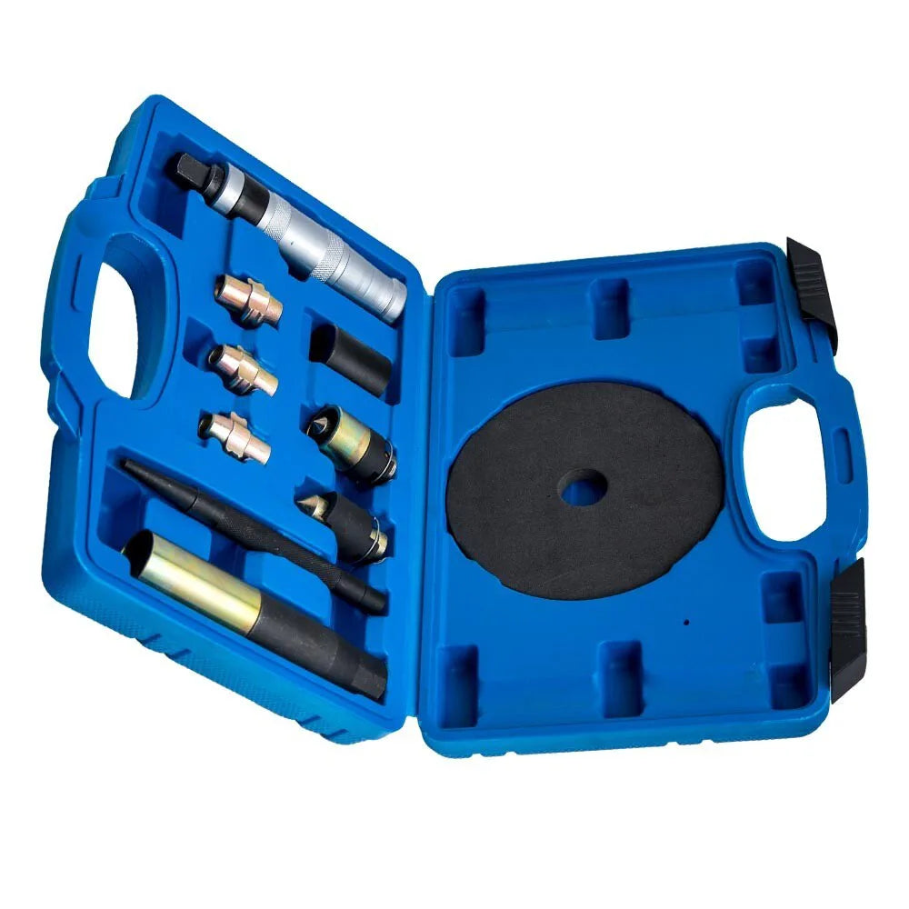 Universal Master Locking Wheel Nut Removal Tool Kit with 10 Blades – Chrome Molybdenum Bolt & Nut Extractor Set