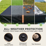 AIYAPLAY Waterproof Sandbox Cover with Drawstring and Elastic Band – UV Protection, Fits 123-127 cm Sandpits