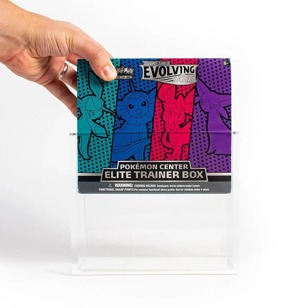 Clear Acrylic Display Box with Magnetic Lid and Base, Dustproof Storage Case, 20 cm