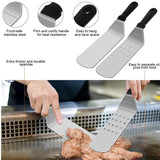 14-Piece Stainless Steel Griddle and Grill Tools Set with Carry Bag – BBQ Accessories for Outdoor Cooking