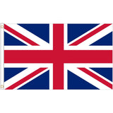 Union Jack UK Flag, 90 x 150 cm (3 x 5 ft), Pack of 2, with Brass Grommets