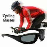 3 Pack Motorcycle Riding Glasses – Padded, Wind Resistant, UV400 Polycarbonate Lenses, Grey, Clear and Yellow