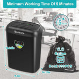 Paper Shredder, 14 Sheet Cross Cut, 6.6 Gallon Basket, P-4 Security Level, 3 Mode Design - Jam Proof Heavy Duty Shredder for Home and Office