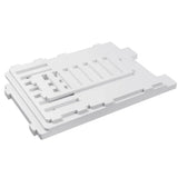 White Small Storage Table with Open Shelf – Waterproof Sofa Side Table and Bedside Table for Home