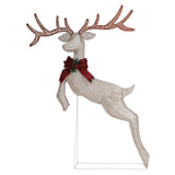 1.5m Lighted Jumping Reindeer Christmas Decoration with 100 Warm White Lights – Indoor & Outdoor