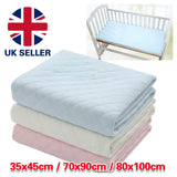 Washable Reusable Absorbent Bed Pad with Four-Layer Waterproof Backing – Incontinence Mattress Protector