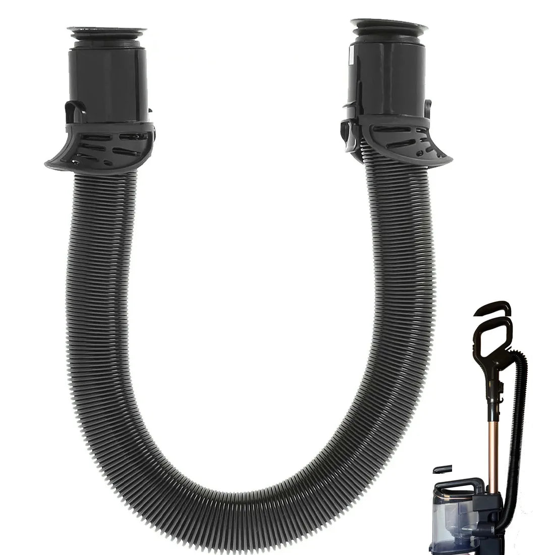 Replacement Hose for Shark NV602UK, NV612UK & NV702UK Vacuum Cleaners – Black Corrugated Hose with Snap-Fit Ends