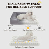 PawHut Orthopaedic Dog Sofa Bed with Cooling Gel Memory Foam & Washable Cover – Grey, Small