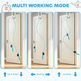 PawHut Interactive Cat Toy with Door-Hanging Bouncing Mouse Teaser – USB Rechargeable Indoor Play for Cats