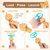 Rechargeable Cat Disc Launcher Interactive Cat Fetch Launcher with 10 Flying Cat Pet Toys (US Logistics For USPS/DHL/Fedex/UPS. No designated logistics accepted，TK/TMEU only For self-pickup）