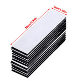 25 Pack Heavy Duty Self-Adhesive Hook-and-Loop Strips, 3 x 10cm – No-Nails Picture Hanging Tape, Black