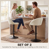 HOMCOM stool counter backs