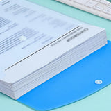 Expandable A4 Document Wallets with Snap Buttons and 11-Hole Punched Pockets – Pack of 12, Assorted Colours
