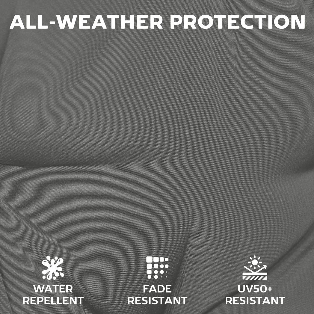 Outsunny Set of 6 Outdoor Seat Cushions with Machine Washable Cover
