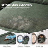 PawHut Waterproof Foldable Dog Bed Mat with Anti-Slip Base – Machine Washable, 90 x 60 x 5 cm