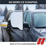 Car Windscreen Frost, Ice & Snow Cover with Side Mirror Covers – Four-Layer Waterproof Protector