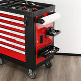 4-Piece Magnetic Tool Tray Set with Shelves, Aerosol Can and Paper Towel Holders – Toolbox Side Storage