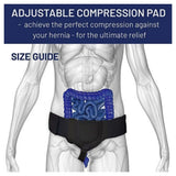 Inguinal Groin Hernia Support Belt for Men – Adjustable Removable Truss Brace, Black