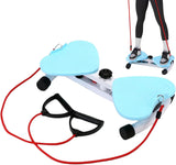 Waist Twist Board with Foot Massage & 2 Resistance Bands – Silent Twisting Disc for Core Exercise, Pink
