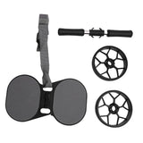 Abdominal Wheel Roller with Automatic Rebound Pull Straps & Foldable Knee Pad – Dual-Wheel Core Trainer for Men & Women