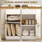 HOMCOM Modern Sideboard Storage Cabinet with Drawer and Adjustable Shelf, 82 x 60cm, White
