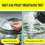 Reinforced Braided PVC Garden Hose Pipe, 20m – Flexible Watering Hose with Fittings, Grey and Yellow