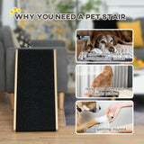 PawHut Foldable Dog Ramp with 4 Adjustable Heights & Non-Slip Surface – Pet Ramp for Large Dogs, Black