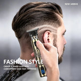Cordless Hair Clippers & Beard Trimmer Kit with LCD Display, USB Charging & 4 Limit Combs – Ceramic Blade