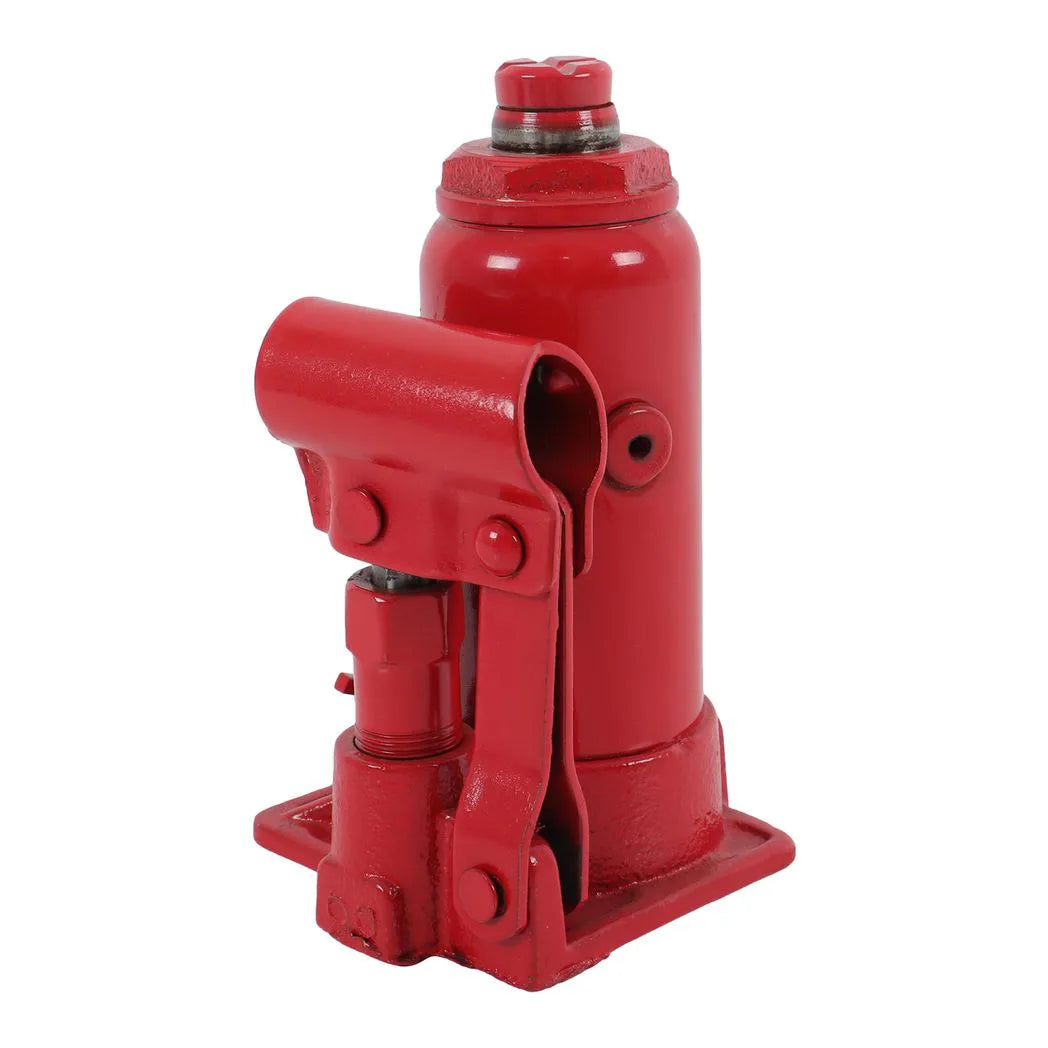 Hydraulic Bottle Jack 2 Tonne with Overload Safety Valve – High Lift for Car, Van, Trailer & Boat, Red