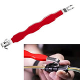 3 Piece Electrical Connector Disconnect Pliers Set – 60° Curved Metal Plug Removal Tools for Cars