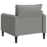 vidaXL XL Armchair Dark Grey Velvet