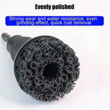 Wheel Hub and Brake Surface Cleaner with Hexagonal Drive – Stud Rust Removal Tool with 5 Grinding Heads
