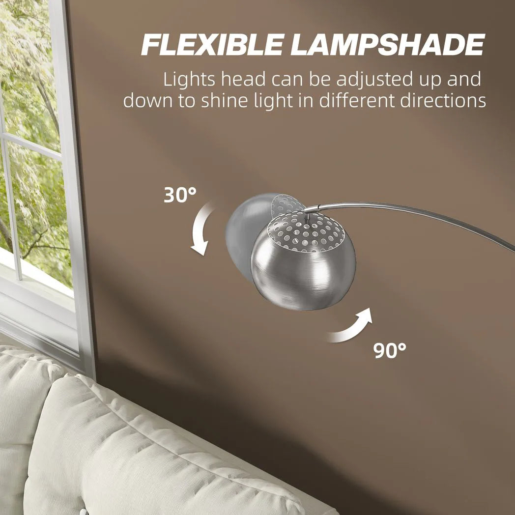 HOMCOM Arc Floor Lamp for Living Room