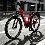 KOOLUX X2 Step-Through Electric Bike, 250W (500W Peak) Motor & 48V 15Ah Battery – 26 Inch Urban Commuter E-Bike