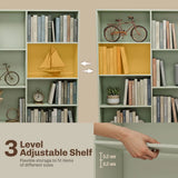 HOMCOM 17-Cube Bookcase with Adjustable Shelves and Anti-Tipping Hardware – Tall Open Storage Bookshelf