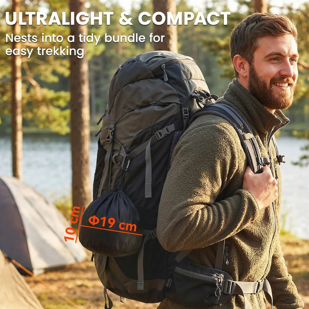 Outsunny Camping Cookware Set for 2–3 People with Pot, Pan & Kettle – Ultralight Aluminium Cooking Kit, Grey