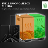 HOMCOM 30L Dual Compartment Pedal Bin with Deodoriser Holders & Soft-Close Lid – Stainless Steel