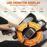 SPORTNOW Under Desk Elliptical Machine with 12 Speeds, LED Monitor & Remote Control – Electric Seated Pedal Exerciser