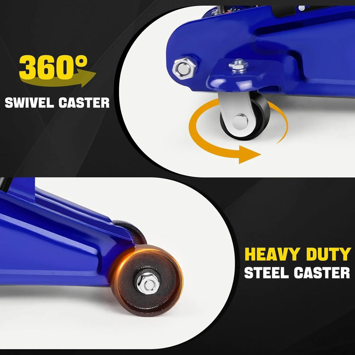 Trolley Jack 2 Ton Low Profile Hydraulic Floor Jack – Garage Car and Van Lifting, Blue