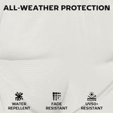 Outsunny Set of 6 Outdoor Seat Cushions with Machine Washable Cover