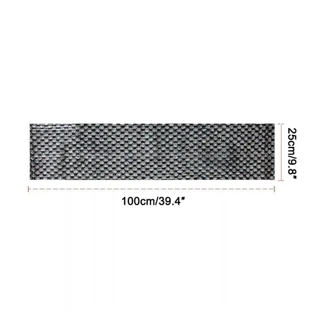 Double-Sided Exfoliating Back Scrubber Bath Towel, 25 x 100cm Body Washcloth – Set of 2, Black